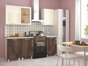 Кухня Танго модульная шоколад-ваниль в Нижнекамске - nizhnekamsk.mebel24.online | фото 2
