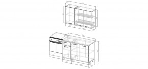 Кухонный гарнитур Антик 1200 (Стол. 38мм) в Нижнекамске - nizhnekamsk.mebel24.online | фото 2