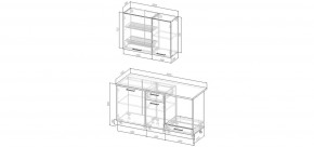 Кухонный гарнитур Белый Глянец 1600 (Стол. 26мм) в Нижнекамске - nizhnekamsk.mebel24.online | фото 2