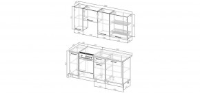 Кухонный гарнитур Белый Глянец 1800 (Стол. 26мм) в Нижнекамске - nizhnekamsk.mebel24.online | фото 2