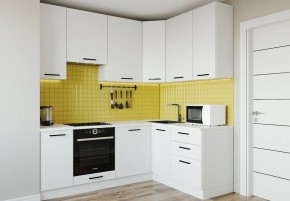 Кухонный гарнитур Белый Глянец 2200*1600 h950 (Стол. 26мм) в Нижнекамске - nizhnekamsk.mebel24.online | фото