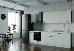 Кухонный гарнитур Белый Глянец 2800 (Стол. 38мм) в Нижнекамске - nizhnekamsk.mebel24.online | фото 1