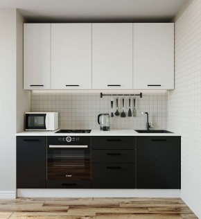 Кухонный гарнитур Графика 2200 (Стол. 38мм) в Нижнекамске - nizhnekamsk.mebel24.online | фото