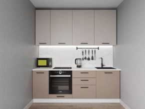 Кухонный гарнитур Каппучино 2200 h950 (Стол. 38мм) в Нижнекамске - nizhnekamsk.mebel24.online | фото