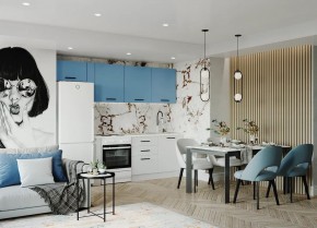 Кухонный гарнитур Капри 2550 (Стол. 38мм) в Нижнекамске - nizhnekamsk.mebel24.online | фото