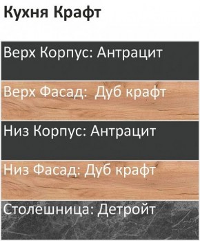 Кухонный гарнитур Крафт 2200 (Стол. 26мм) в Нижнекамске - nizhnekamsk.mebel24.online | фото 3