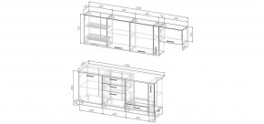 Кухонный гарнитур Ниагара 2550 (Стол. 38мм) в Нижнекамске - nizhnekamsk.mebel24.online | фото 2