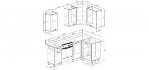 Кухонный гарнитур Старое Дерево 2000*1200 (Стол. 26мм) в Нижнекамске - nizhnekamsk.mebel24.online | фото 2