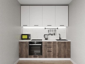 Кухонный гарнитур Старое Дерево 2200 h950 (Стол. 38мм) в Нижнекамске - nizhnekamsk.mebel24.online | фото