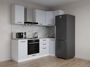 Кухонный гарнитур угловой Смоки 2200*1000 (Стол. 38 мм) в Нижнекамске - nizhnekamsk.mebel24.online | фото 1