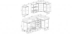 Кухонный гарнитур Умбра 2200*1000 (Стол. 26мм) в Нижнекамске - nizhnekamsk.mebel24.online | фото 2