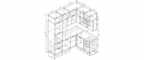 Кухонный гарнитур Умбра 2200*1700 (Стол. 38мм) в Нижнекамске - nizhnekamsk.mebel24.online | фото 2