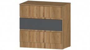 ЛЕНОРА Комод 3 ящика (графит) в Нижнекамске - nizhnekamsk.mebel24.online | фото