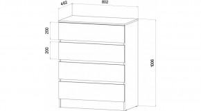 ЛЕНОРА Спальный гарнитур (модульный) графит в Нижнекамске - nizhnekamsk.mebel24.online | фото 3