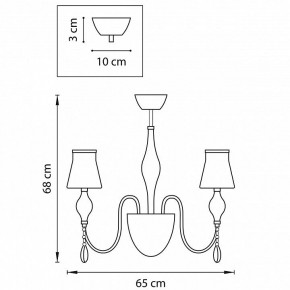 Люстра на штанге Lightstar Escica 806050 в Нижнекамске - nizhnekamsk.mebel24.online | фото 6