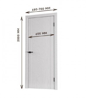 Межкомнатная дверь Bolivar Каньон браун (комплект) 600 в Нижнекамске - nizhnekamsk.mebel24.online | фото