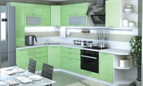 Модульная кухня Ксения Олива в Нижнекамске - nizhnekamsk.mebel24.online | фото 1