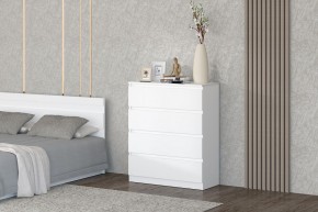 МС "Хилтон" Комод №1 800 (4 ящ.) белый текстурный в Нижнекамске - nizhnekamsk.mebel24.online | фото