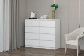 МС "Хилтон" Комод №3 1200 (8 ящ.) белый текстурный в Нижнекамске - nizhnekamsk.mebel24.online | фото