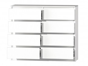 МС "Хилтон" Комод №3 1200 (8 ящ.) белый текстурный в Нижнекамске - nizhnekamsk.mebel24.online | фото 3