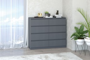 МС "Хилтон" Комод №3 1200 (8 ящ.) графит в Нижнекамске - nizhnekamsk.mebel24.online | фото