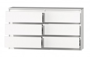 МС "Хилтон" Комод №5 1400 (6 ящ.) белый текстурный в Нижнекамске - nizhnekamsk.mebel24.online | фото 3