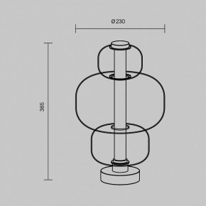 Настольная лампа декоративная Maytoni Atmos MOD364TL-L15W3K в Нижнекамске - nizhnekamsk.mebel24.online | фото 5