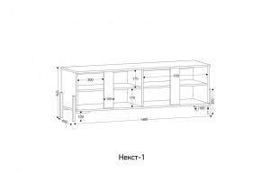 НЕКСТ - 1 Тумба ТВ в Нижнекамске - nizhnekamsk.mebel24.online | фото 2