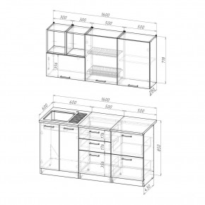 ОЛЬГА Кухонный гарнитур Стандарт 4 (1600 мм) в Нижнекамске - nizhnekamsk.mebel24.online | фото 2