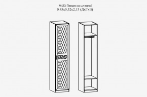 Париж №23 Пенал со штангой (ясень шимо свет/силк-тирамису) в Нижнекамске - nizhnekamsk.mebel24.online | фото 2