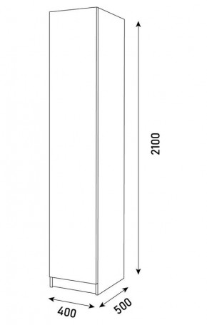 ПАРУС Пенал 400 в Нижнекамске - nizhnekamsk.mebel24.online | фото 3