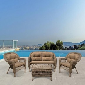 Плетеный комплект для отдыха LV-520BB Beige/Beige в Нижнекамске - nizhnekamsk.mebel24.online | фото 2