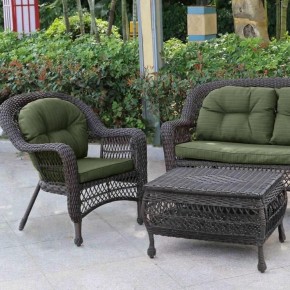 Плетеный комплект для отдыха LV-520BG Brown/Green в Нижнекамске - nizhnekamsk.mebel24.online | фото 3
