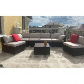 Плетеный модульный комплект YR822D Brown/Beige в Нижнекамске - nizhnekamsk.mebel24.online | фото 1