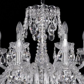 Подвесная люстра Bohemia Ivele Crystal 1411 1411/12+6/300/Ni в Нижнекамске - nizhnekamsk.mebel24.online | фото 4