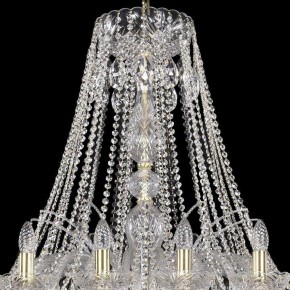 Подвесная люстра Bohemia Ivele Crystal 1411 1411/24/460/G в Нижнекамске - nizhnekamsk.mebel24.online | фото 4