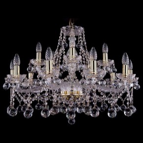 Подвесная люстра Bohemia Ivele Crystal 1413 1413/10+5/300/G/Balls в Нижнекамске - nizhnekamsk.mebel24.online | фото