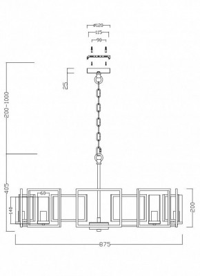 Подвесная люстра Maytoni Bowi H009PL-08G в Нижнекамске - nizhnekamsk.mebel24.online | фото 4