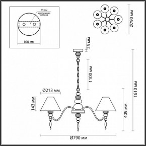 Подвесная люстра Odeon Light Sochi 4896/7 в Нижнекамске - nizhnekamsk.mebel24.online | фото 6