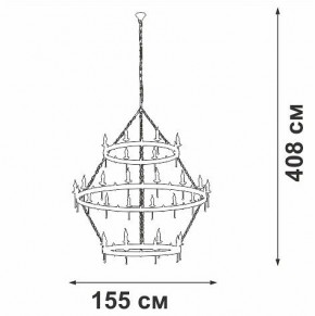 Подвесная люстра Vitaluce V1872 V1872-7/16+8+8 в Нижнекамске - nizhnekamsk.mebel24.online | фото 3