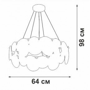 Подвесная люстра Vitaluce V5801 V5801-8/6S в Нижнекамске - nizhnekamsk.mebel24.online | фото 7