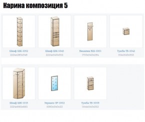 Прихожая Карина (модульная) в Нижнекамске - nizhnekamsk.mebel24.online | фото 2