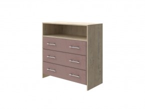 PROxSON Комод Varna (ЛДСП Бунратти+ткань Бунратти/Ultra Горячий шоколад) 90x40 в Нижнекамске - nizhnekamsk.mebel24.online | фото