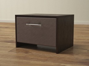 PROxSON Тумба Varna (ЛДСП Венге+экокожа Дуб венге с коричневым) 51x40 в Нижнекамске - nizhnekamsk.mebel24.online | фото