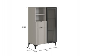 РИЧ Комод 2 со стеклом в Нижнекамске - nizhnekamsk.mebel24.online | фото 2