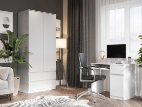Шкаф 2-ств. с 2 ящиками "Бьянко" в Нижнекамске - nizhnekamsk.mebel24.online | фото 4