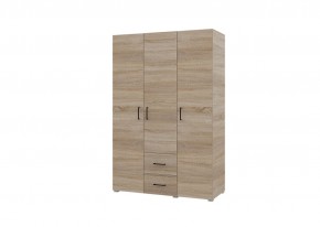 Шкаф 3-х створчатый с ящиками VICTOR (Сонома) в Нижнекамске - nizhnekamsk.mebel24.online | фото