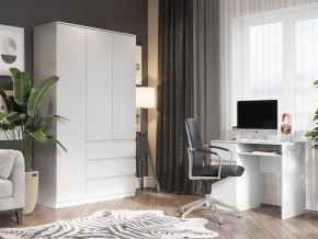Шкаф 3-ств. с 3 ящиками "Бьянко" в Нижнекамске - nizhnekamsk.mebel24.online | фото 4