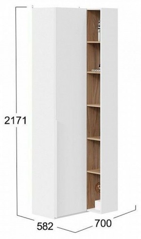 Шкаф комбинированный Порто СМ-393.21.024 в Нижнекамске - nizhnekamsk.mebel24.online | фото 2