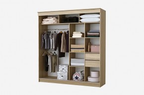 Шкаф-купе Бабочка 2.0 серия Альянс (дуб сонома) в Нижнекамске - nizhnekamsk.mebel24.online | фото 2